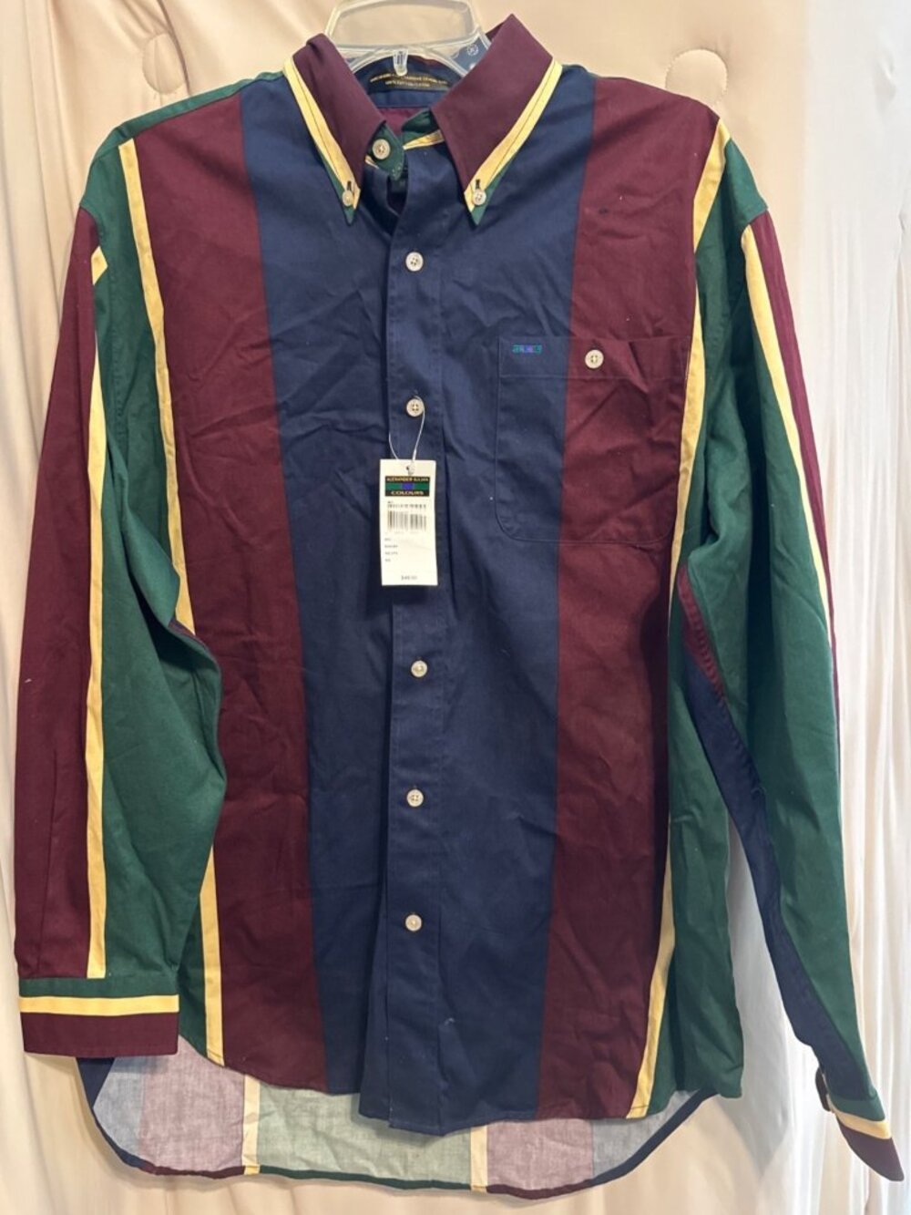 Vintage Alexander Julian Colours Button-Down Shirt Sz Med NWT
